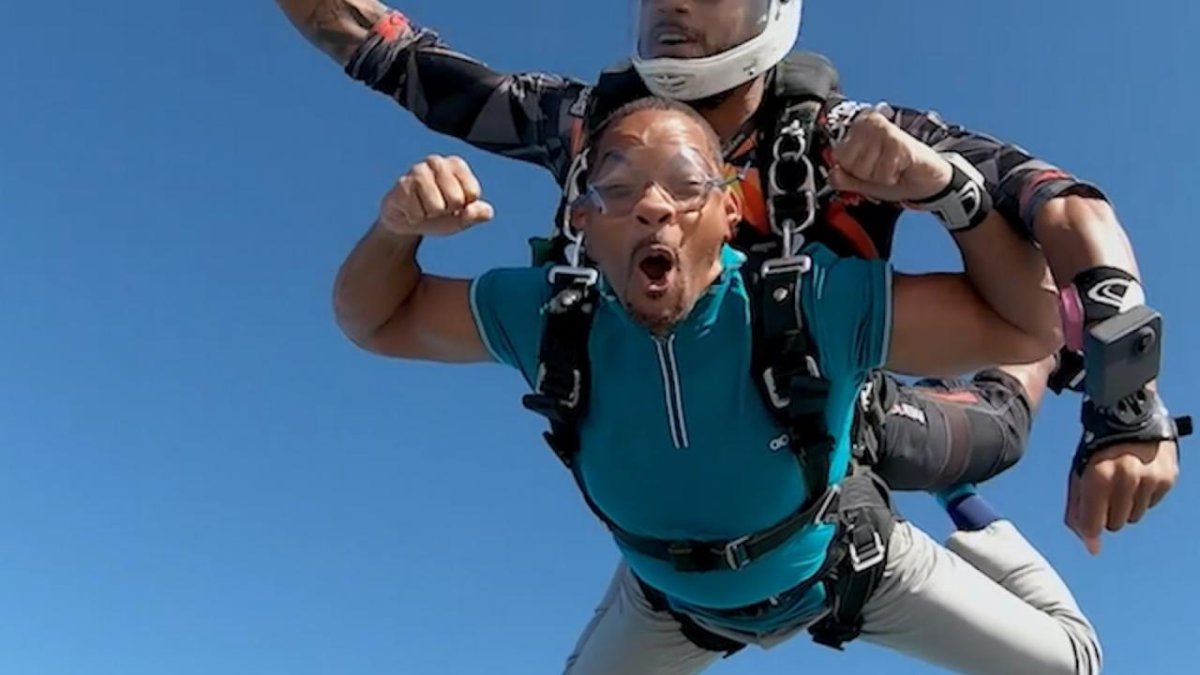 When Will Smith Skydived Over Palm Jumeirah Dubai