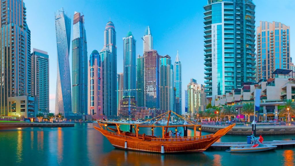 Dhow on Dubai Marina Canal