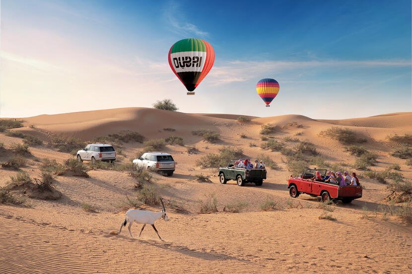 Hot air balloon ride in Dubai - Dubai Desert Safari
