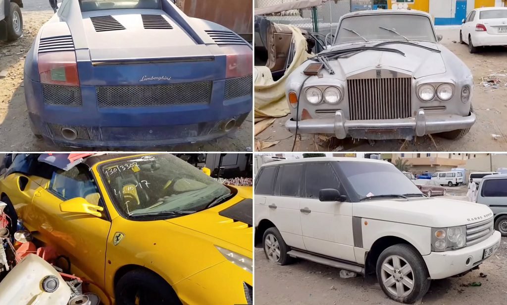Abandoned Luxury and Classic in Dubai Scrapyard