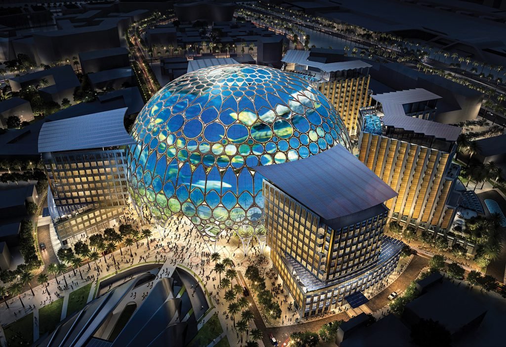Dubai Exhibition Center | Dubai Expo 2020 held in 2021 | Credit: ArabianBusiness.com