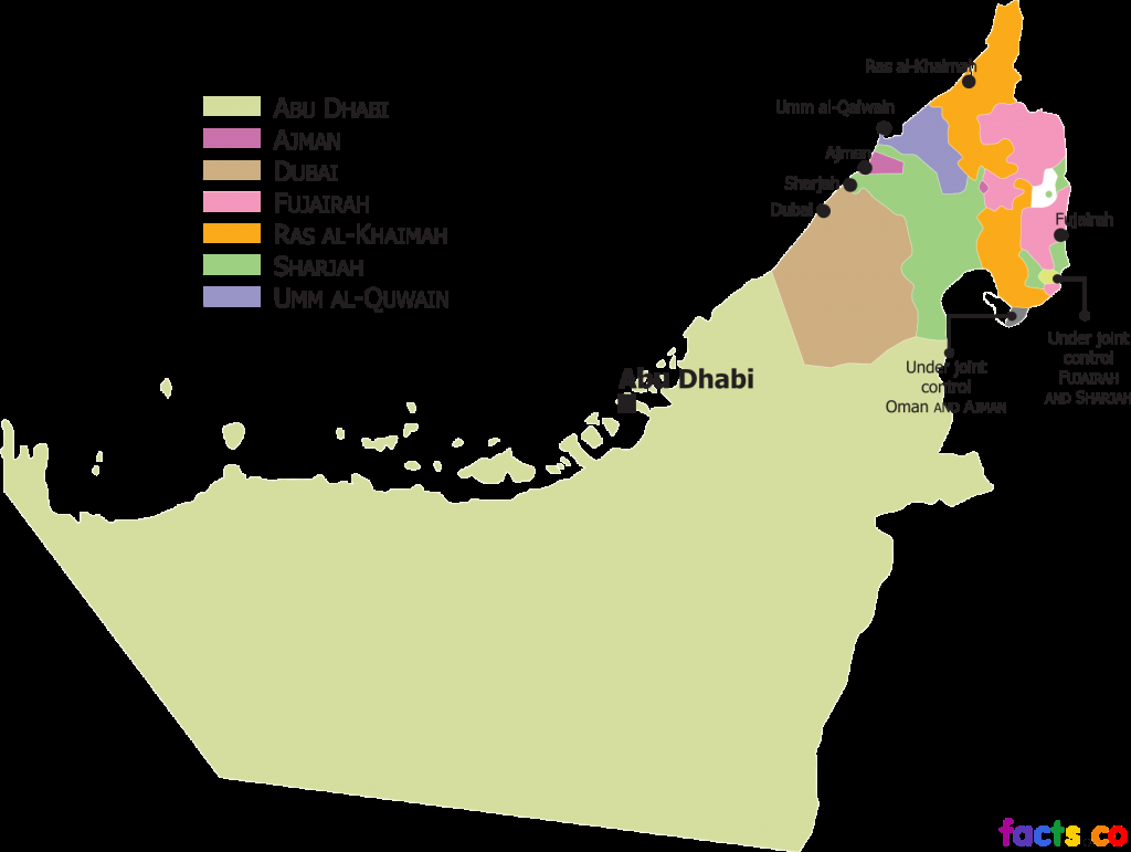 Map of UAE