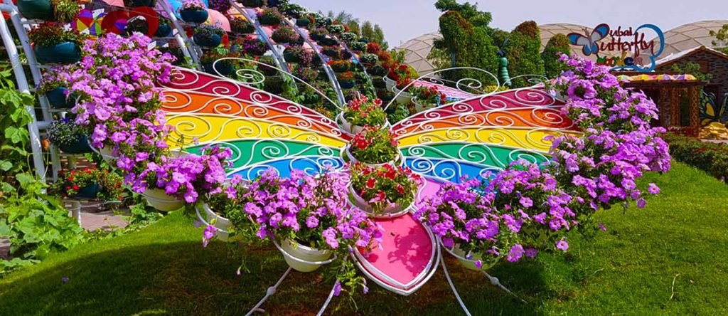 Miracle Gardens Attractions, Emirates A380, Passage of Hearts, Floral Clock, and Many More 