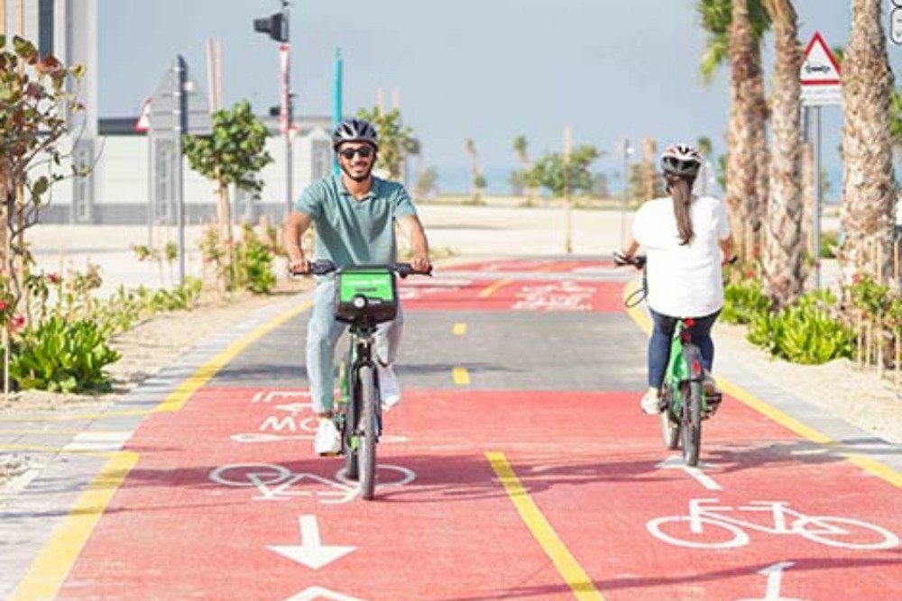 Al Mamzar Beach  Bicycle Ride