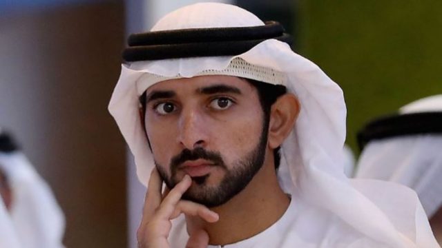 Crown Prince of Dubai Sheikh Hamdan Stops To Greet Young Girls in Mall