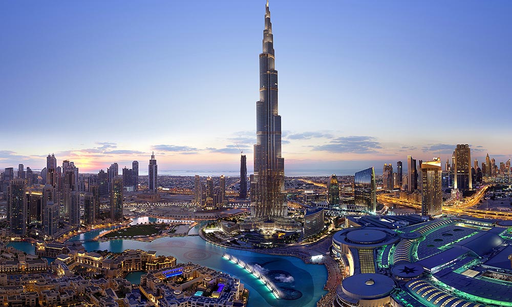 Downtown Dubai (the tallest building is Burj Khalifa)